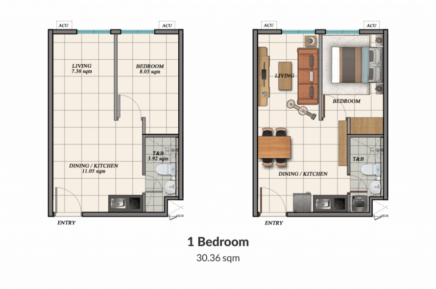 1 Bedroom Unit