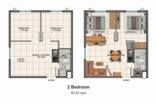 2 Bedroom Unit